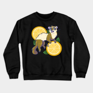 Orange Ferret Splash Crewneck Sweatshirt